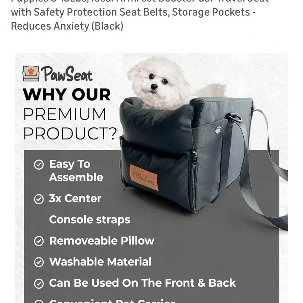 Black Pet Carrier Bag